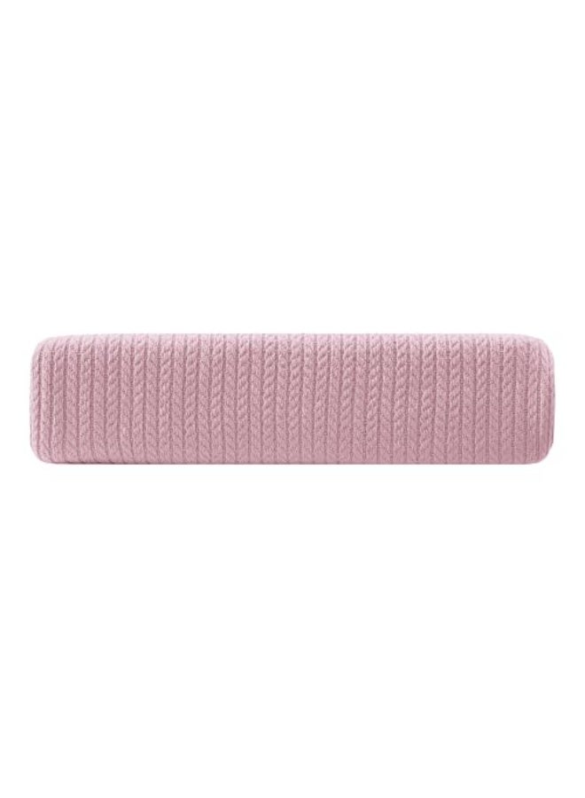 Relax Premium Egyptian Cotton Orchid Throw Blanket Ultra Soft And Lightweight With Elegant Woven Design King Size 255 × 225 cm Perfect For Bed Sofa And Couch  Pink Color - Image 4